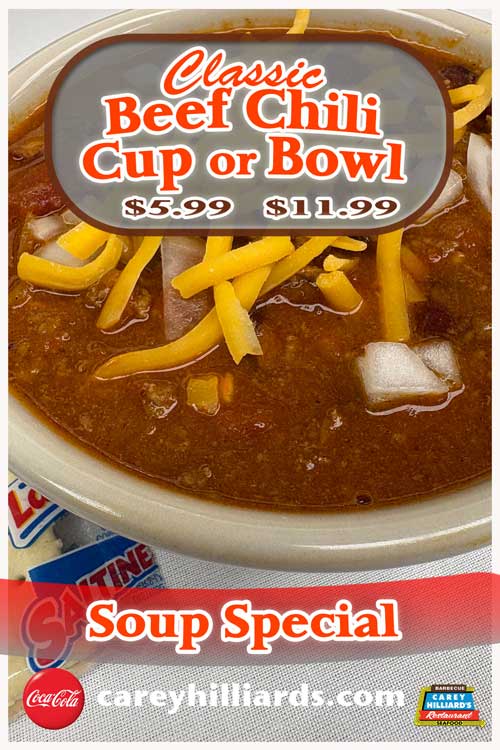 January Specials At Carey Hilliards Restaurants